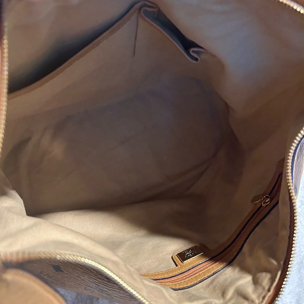 MCM Cognac Visetos Monogram Hobo Bag - Picture 8 of 12